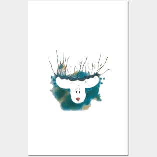 Reindeer baby Posters and Art